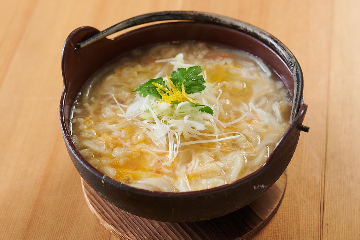 名物おじやうどん、一番人気カルボナーラうどん、ベジタリアン・ヴィーガンの方にも | 太閤うどん